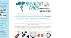 Desktop Screenshot of medicaltags.co.uk