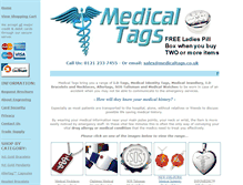 Tablet Screenshot of medicaltags.co.uk